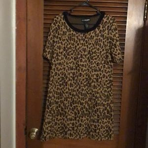 Lane Bryant leopard dress 14/16 knit